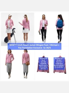 BNWTT KJUS Reach Jacket Winged Foot / Michael J. Fox Foundation Exclusive Sz S